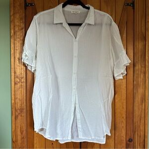 beachlunchlounge White Casual Button Down Shirt